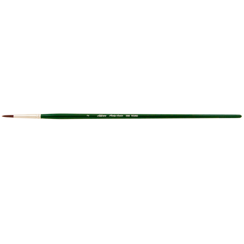Ruby Satin® Round Paintbrush | Long Handle | 2500 - Size 2