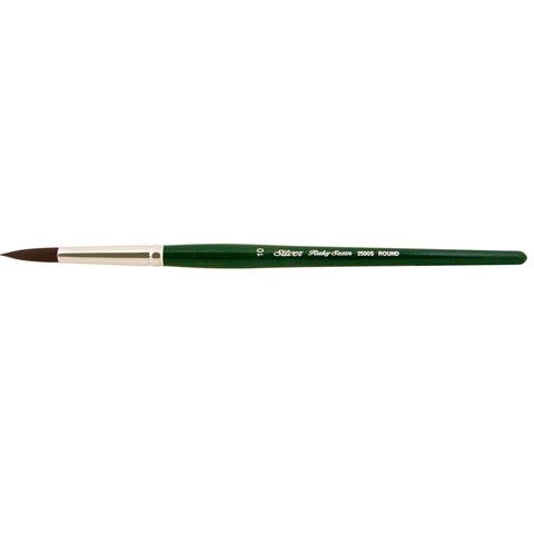 Ruby Satin® Round Paintbrush | Short Handle | 2500S - Size 10
