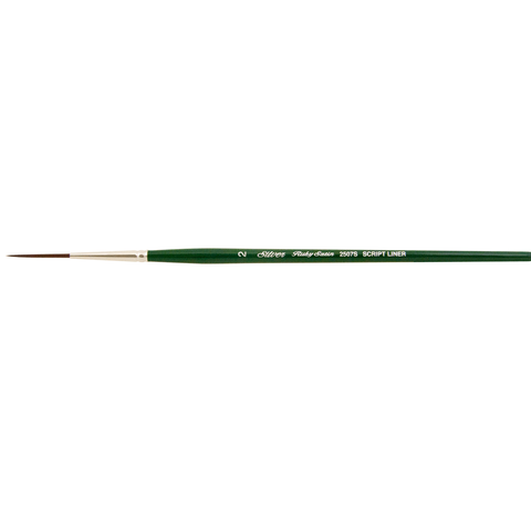Ruby Satin® Script Liner Paintbrush | Short Handle | 2507S - Size 2