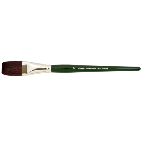 Ruby Satin® Stroke Paintbrush | Short Handle | 2511S - Size 1 Inch