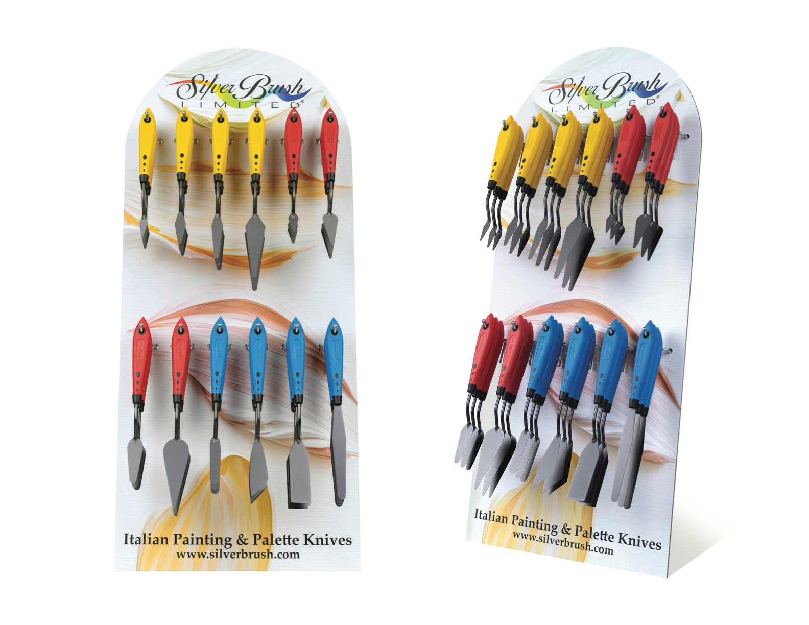SBL #B62 Matte Black Palette Painting Knife - The Flow Builder-Blade | Blue Handle | 9462