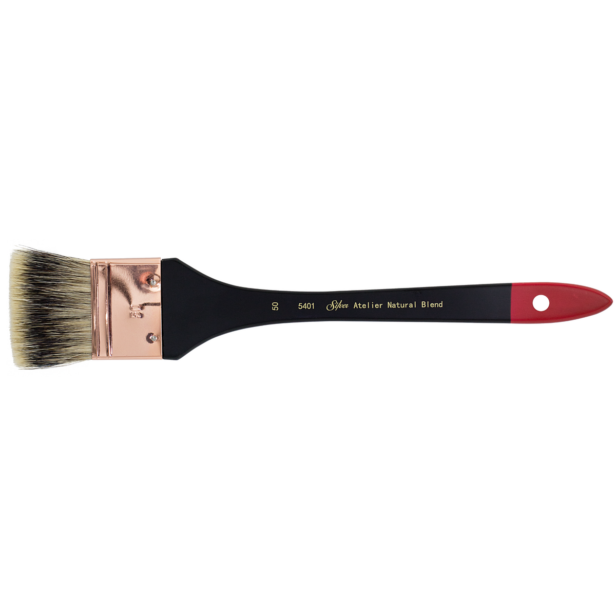 Silver Atelier™ Flat Mottler Paintbrush | Extra Long Handle | 5401 - Size 50