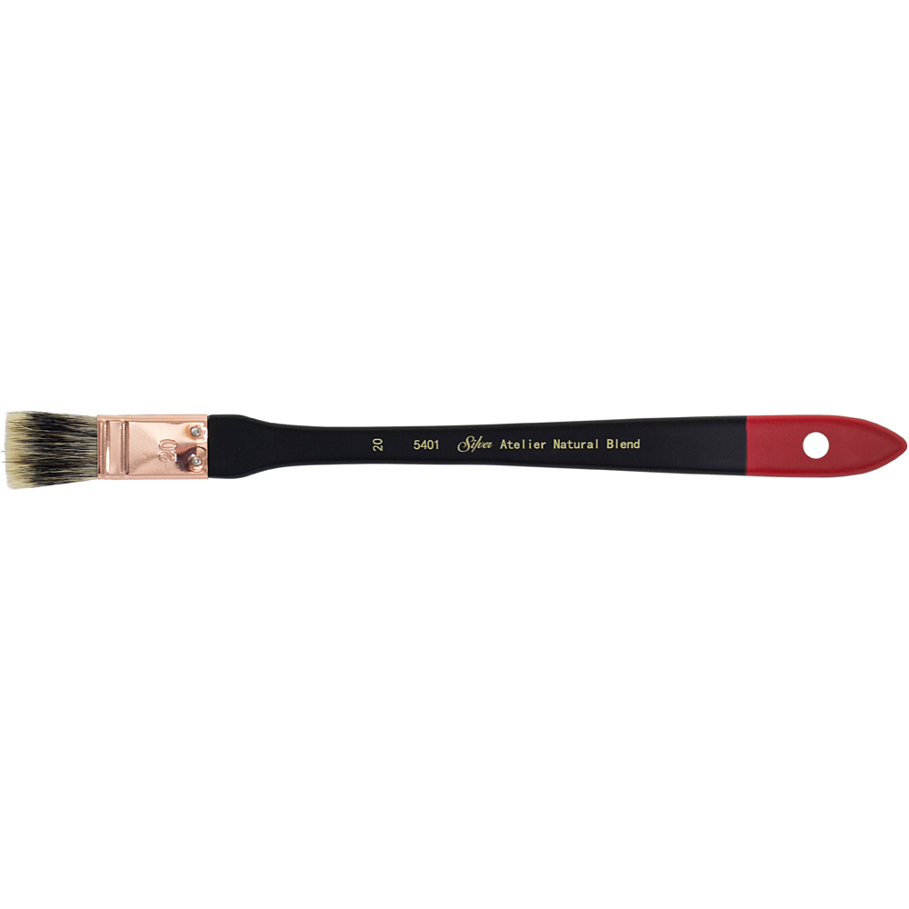 Silver Atelier™ Flat Mottler Paintbrush | Extra Long Handle | 5401 - Size 20