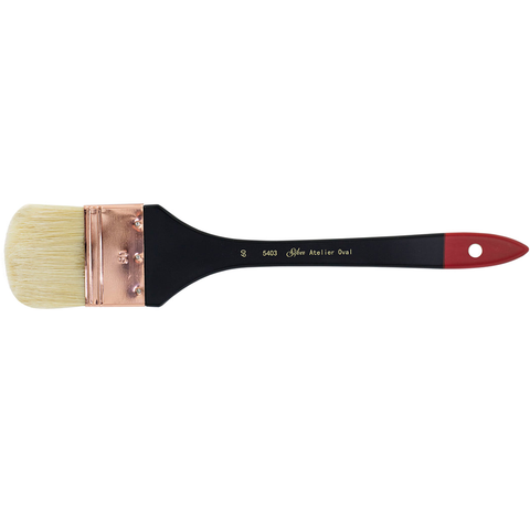 Silver Atelier™ Oval Mottler Paintbrush | Extra Long Handle | 5403 - Size 60