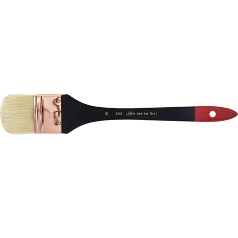 Silver Atelier™ Oval Mottler Paintbrush | Extra Long Handle | 5403 - Size 50
