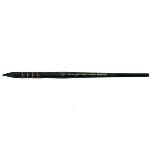 Silver Atelier™ Squirrel Blend Quill Paintbrush | Short Handle | 5025S - Size 20