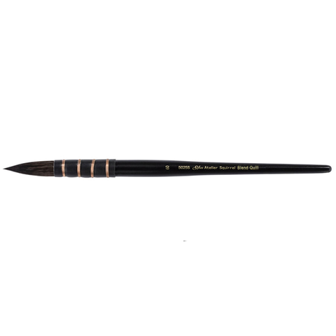 Silver Atelier™ Squirrel Blend Quill Paintbrush | Short Handle | 5025S - Size 60