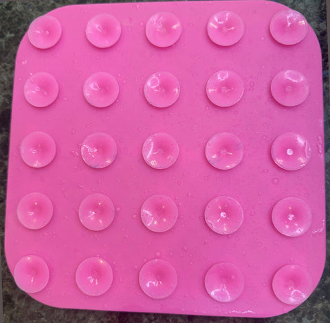 Silver Essentials | Brush Cleaning Mat - Rectangle • 1 Pk | 9010 - Pink