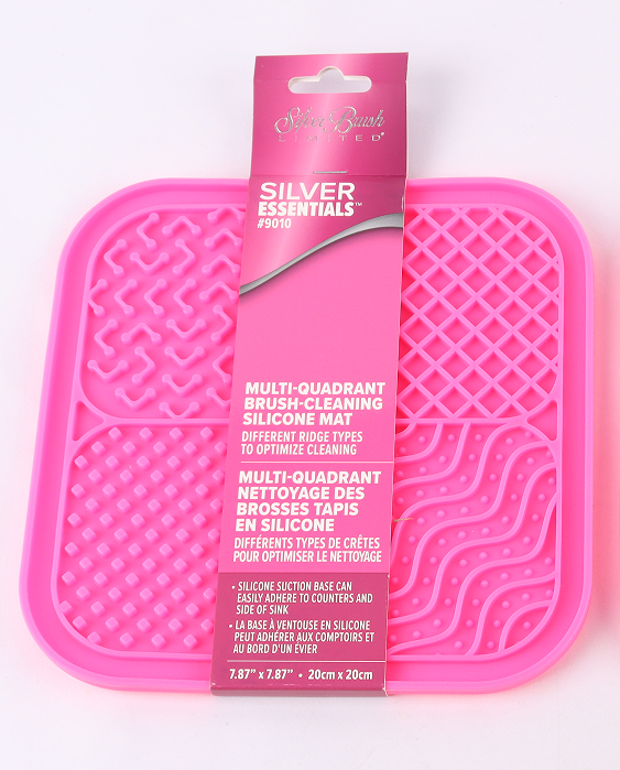 Silver Essentials | Brush Cleaning Mat - Rectangle • 1 Pk | 9010 - Pink