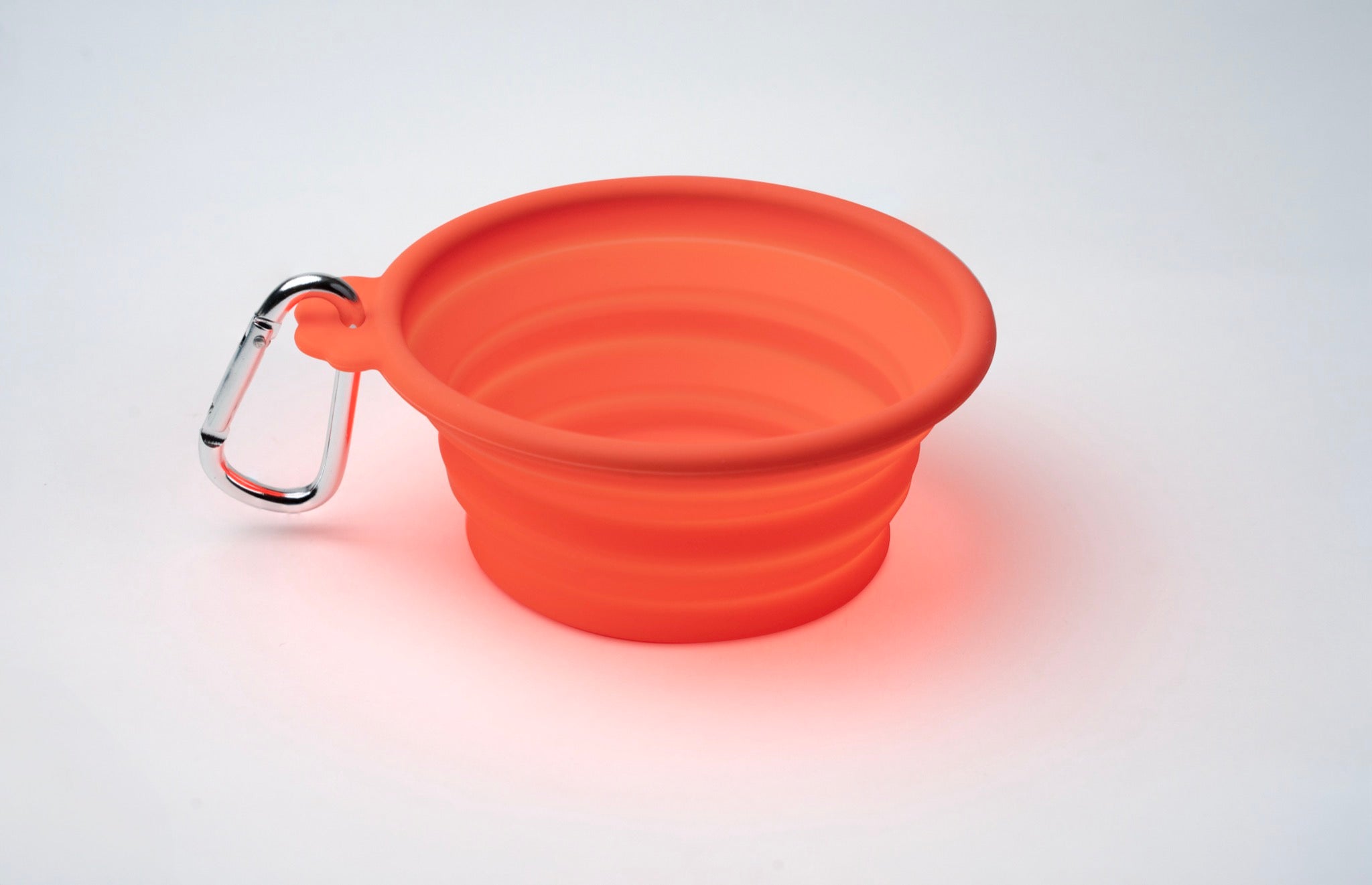 Silver Essentials Round Collapsible Silicone Water Bowl - Orange | 400ml • 2 Pack | 9001 - Size 400ml / Orange