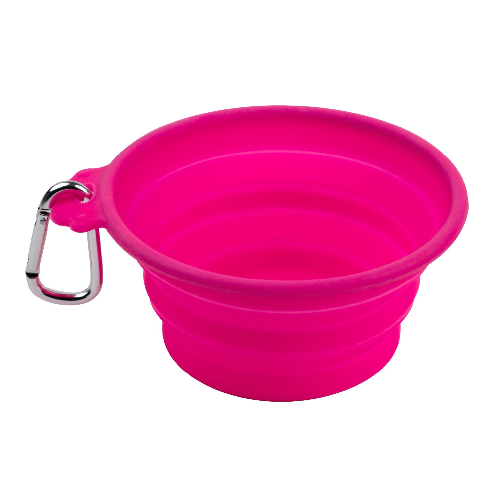 Silver Essentials Round Collapsible Silicone Water Bowl - Pink | 700ml - 2 Pack | 9002 - Size 700ml / Pink