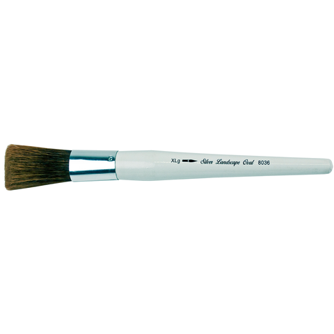 Silver Jumbo™ Landscape Oval Paintbrush | Short Handle | 8036 - Size XLG