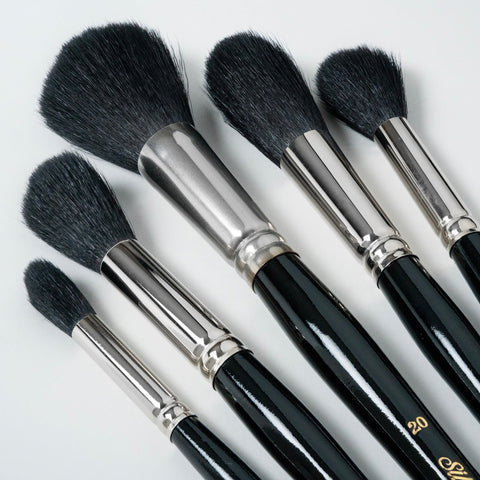 Silver Mop™ 5pc Black Round Mop Set | Short Handle | MP-5664S - Short Handle Black Mops