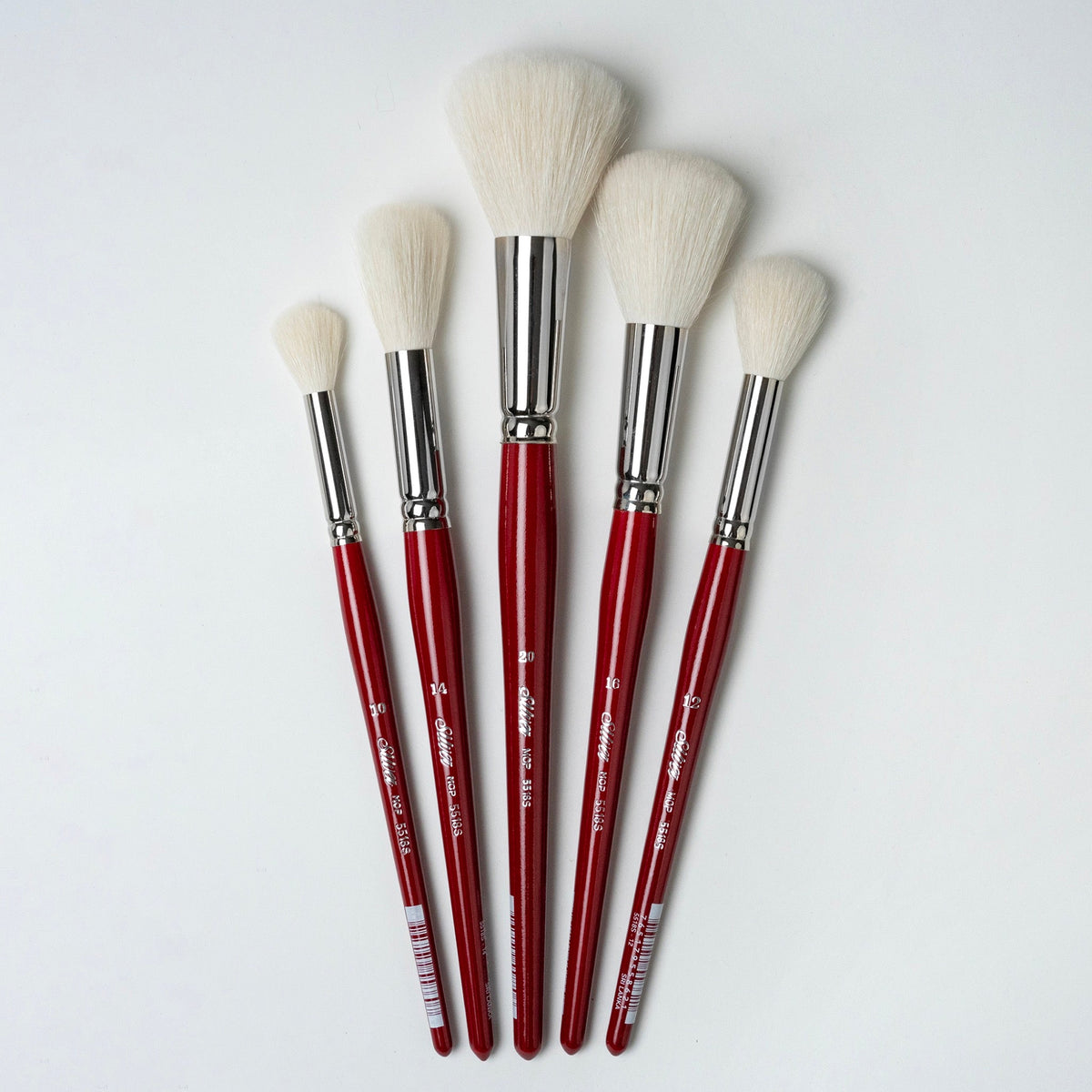 Silver Mop™ 5pc White Round Mop Set | Short Handle | MP-5662S - Short Handle Round White Mops