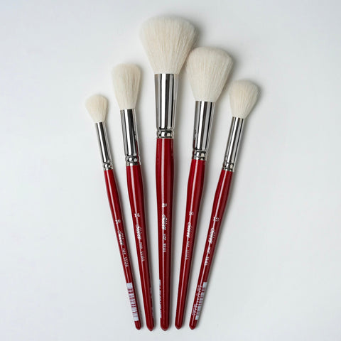 Silver Mop™ 5pc White Round Mop Set | Short Handle | MP-5662S - Short Handle Round White Mops
