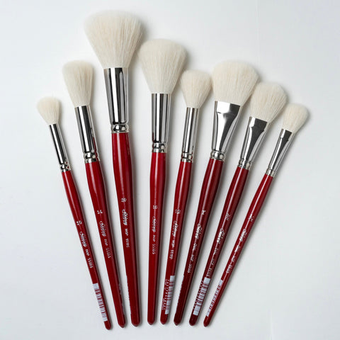 Silver Mop™ 8pc White Round & Oval Mop Set | Short Handle | MP-5663S - Short Handle Round and Oval White Mops