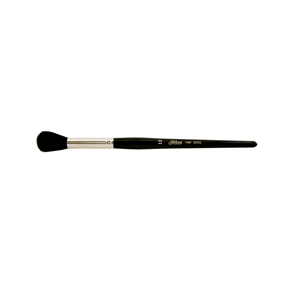 Silver Mop™ Black Round Paintbrush | Short Handle | 5618S - Size 12