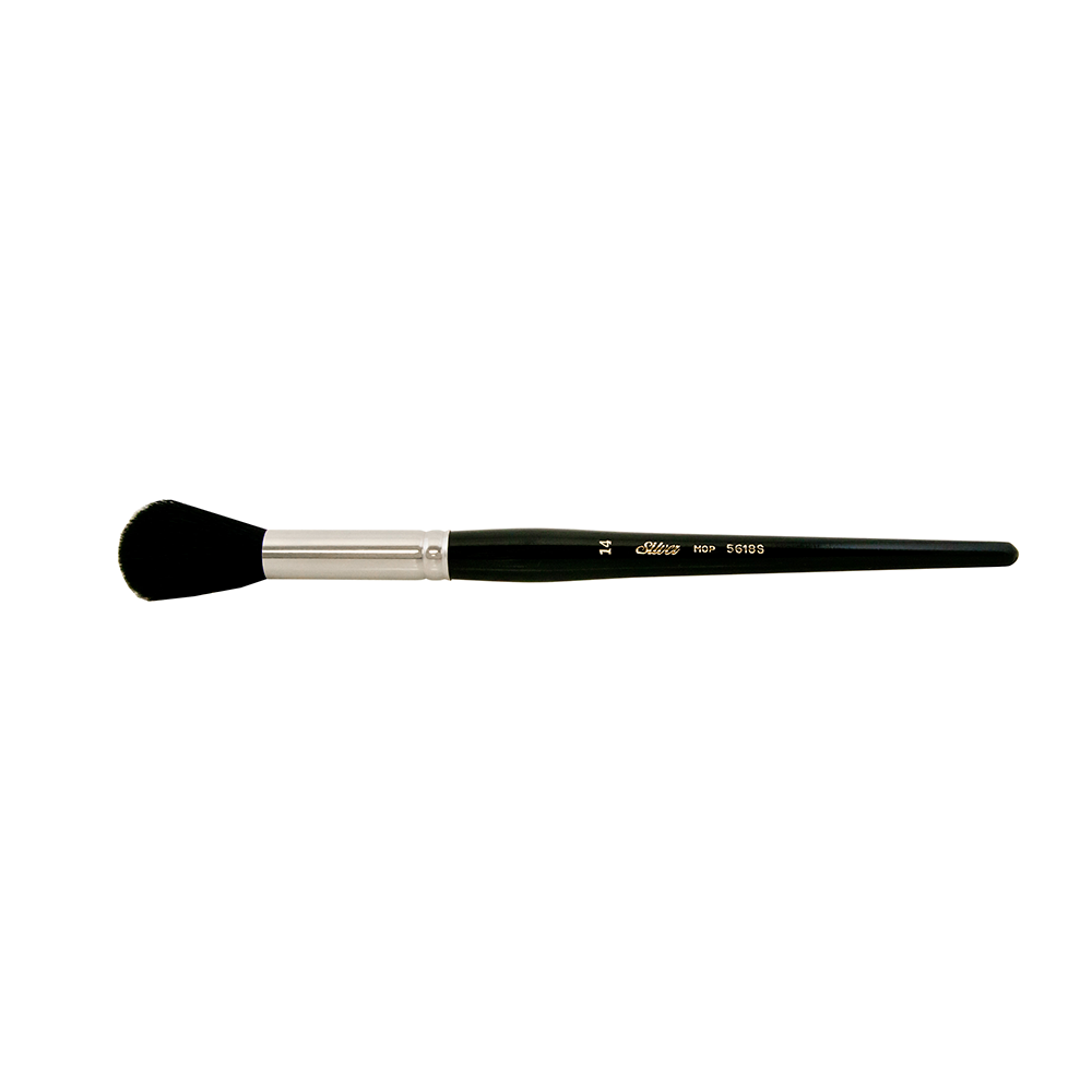 Silver Mop™ Black Round Paintbrush | Short Handle | 5618S - Size 14