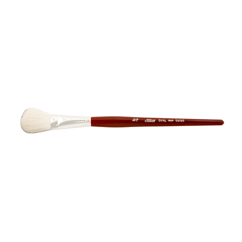 Silver Mop™ White Oval Paintbrush | Short Handle | 5519S - Size 3/4 Inch