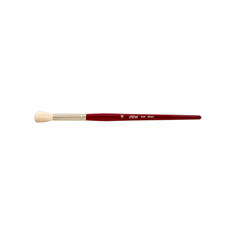 Silver Mop™ White Round Paintbrush | Short Handle | 5518S - Size 10