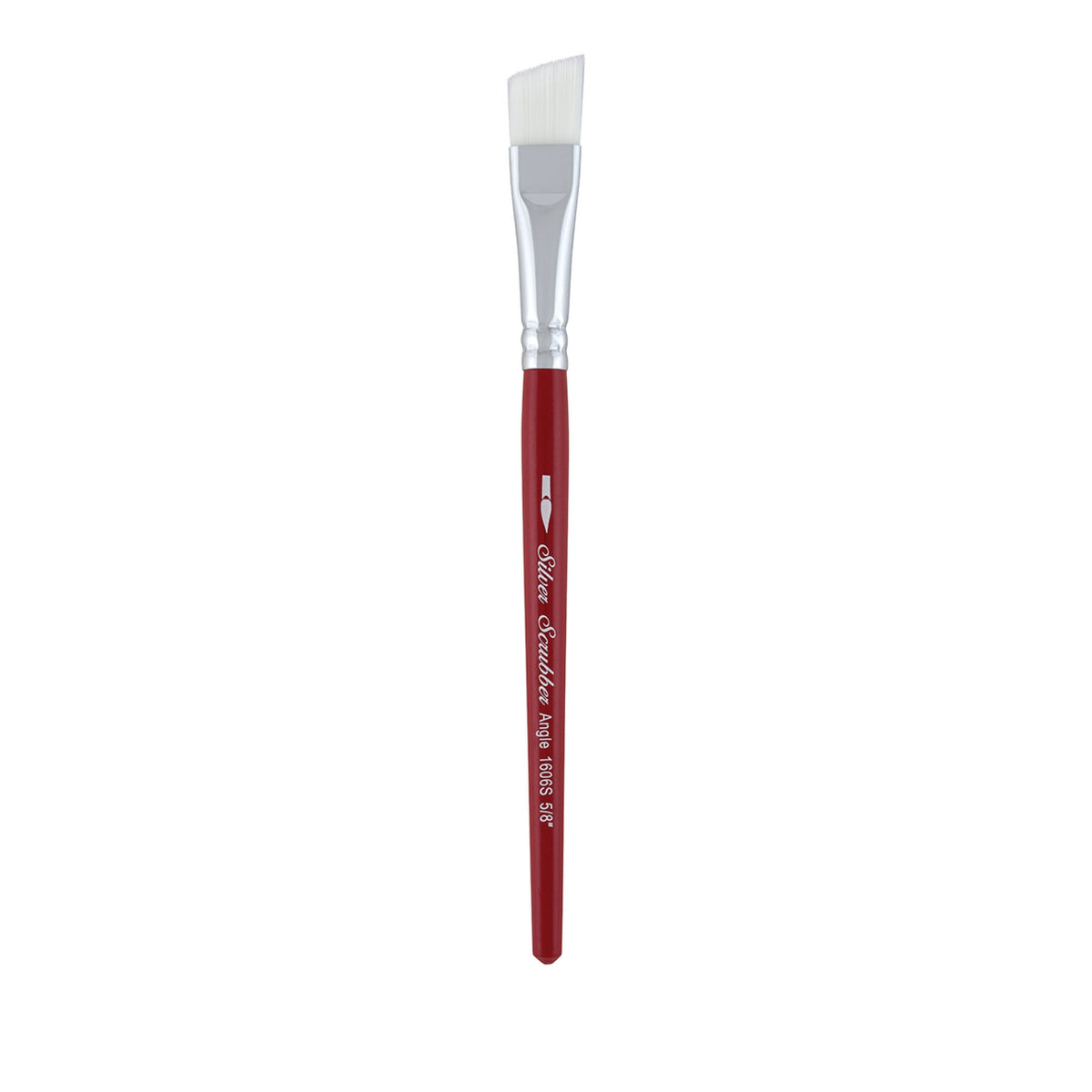 Silver Scrubber™ Angle Paintbrush | Short Handle | 1606S - Size 5/8