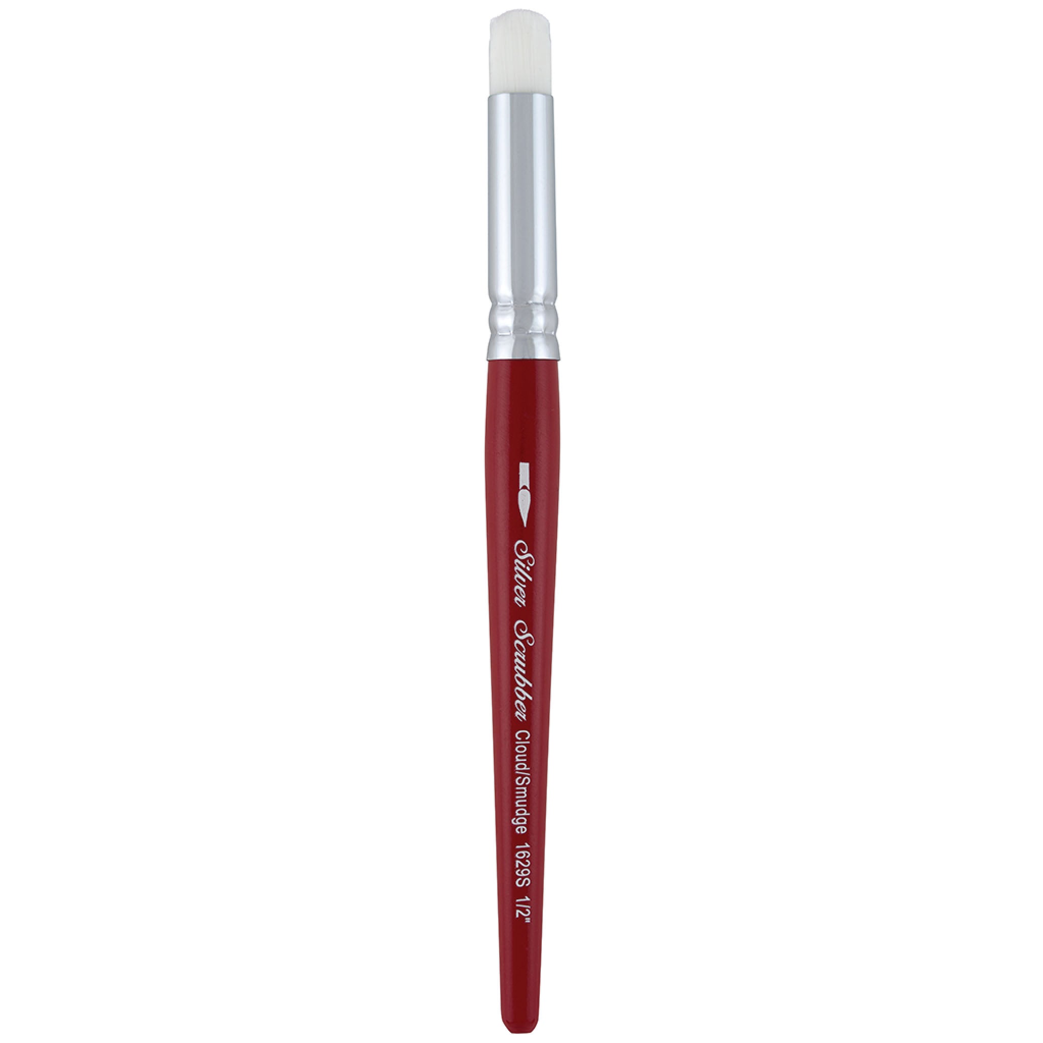 Silver Scrubber™ Cloud / Smudge Paintbrush | Short Handle | 1629S - Size 1/2