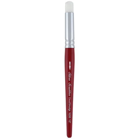 Silver Scrubber™ Cloud / Smudge Paintbrush | Short Handle | 1629S - Size 1/2