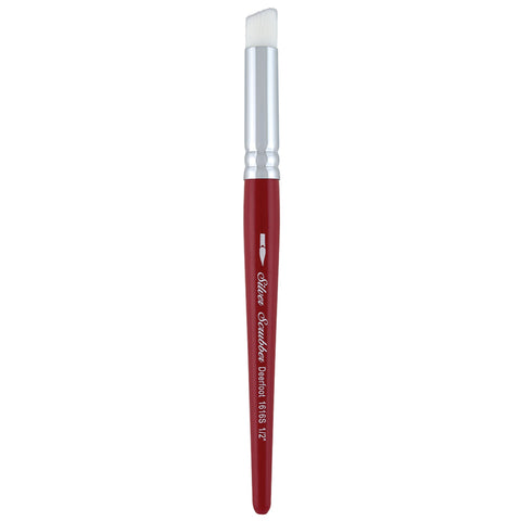 Silver Scrubber™ Deerfoot Paintbrush | Short Handle | 1616S - Size 1/2