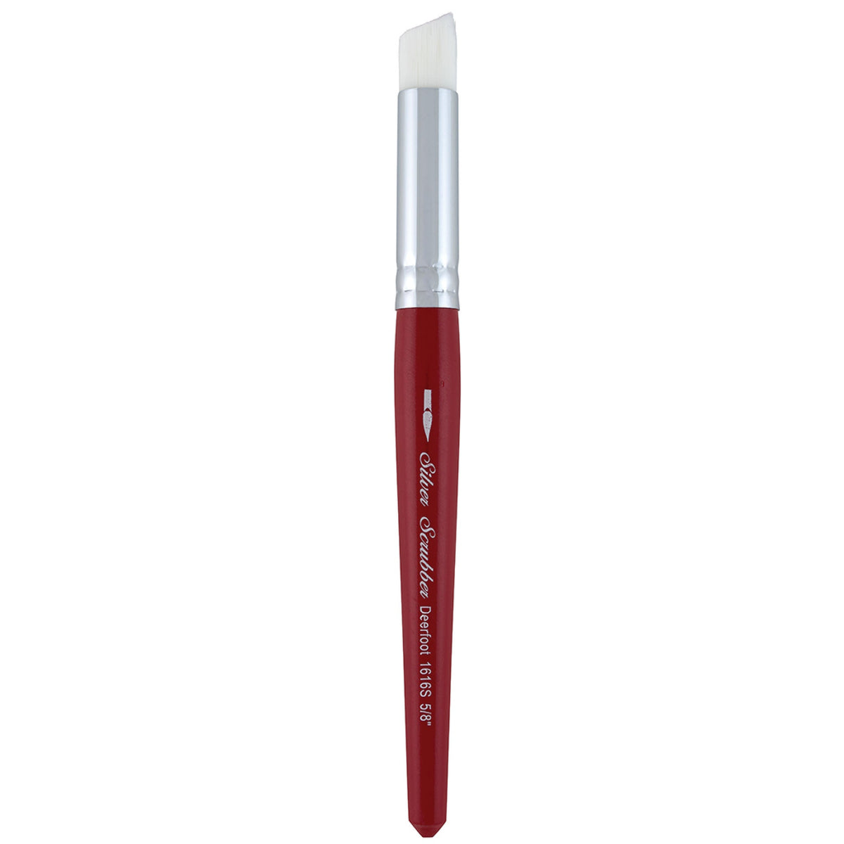 Silver Scrubber™ Deerfoot Paintbrush | Short Handle | 1616S - Size 5/8