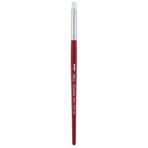 Silver Scrubber™ Stencil Paintbrush | Short Handle | 1621S - Size 3/8
