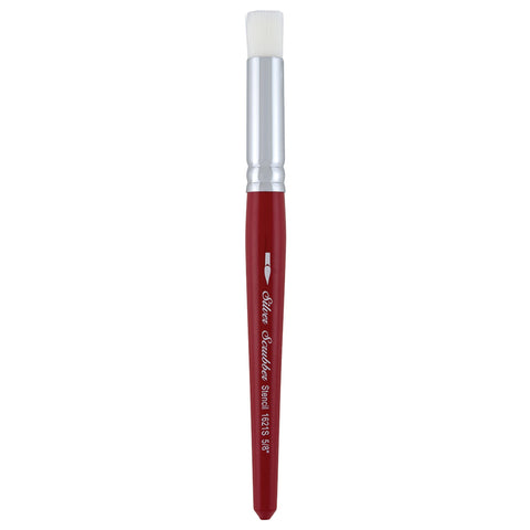 Silver Scrubber™ Stencil Paintbrush | Short Handle | 1621S - Size 5/8