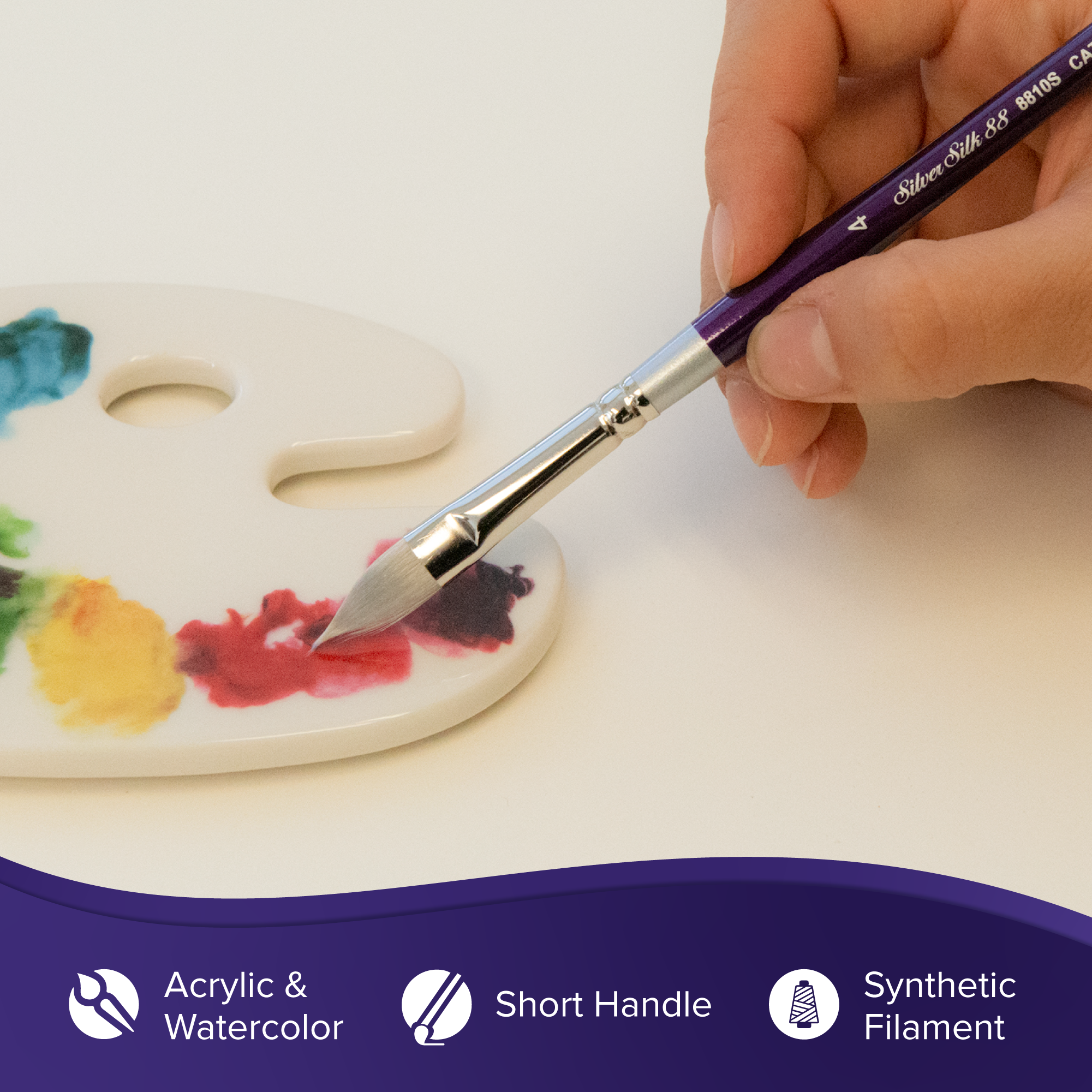 Silver Silk 88® 6pc Creative Set | Short Handle | SS-8877S - Creative Set