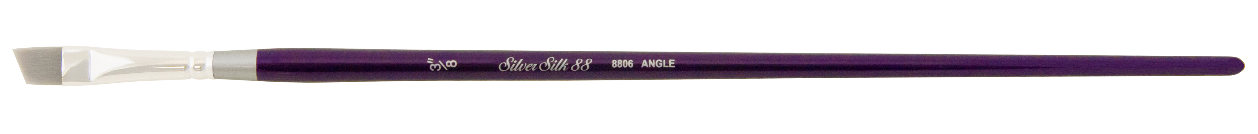 Silver Silk 88® Angle Paintbrush | Long Handle | 8806 - Size 3/8