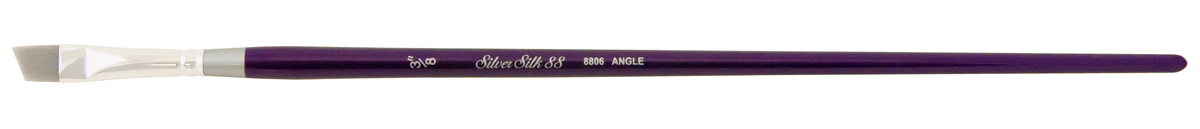 Silver Silk 88® Angle Paintbrush | Long Handle | 8806 - Size 3/8