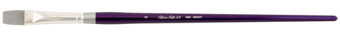 Silver Silk 88® Bright Paintbrush | Long Handle | 8802 - Size 8