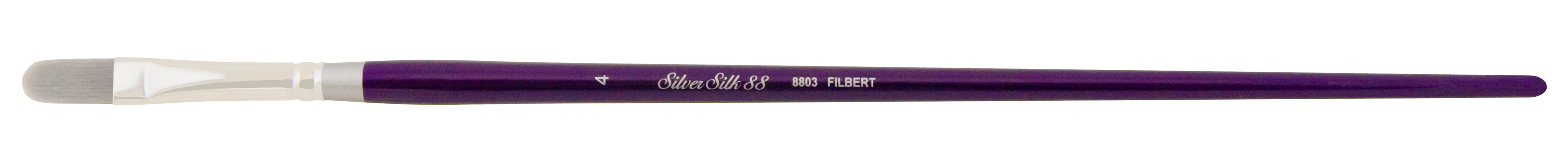 Silver Silk 88® Filbert Paintbrush | Long Handle | 8803 - Size 4