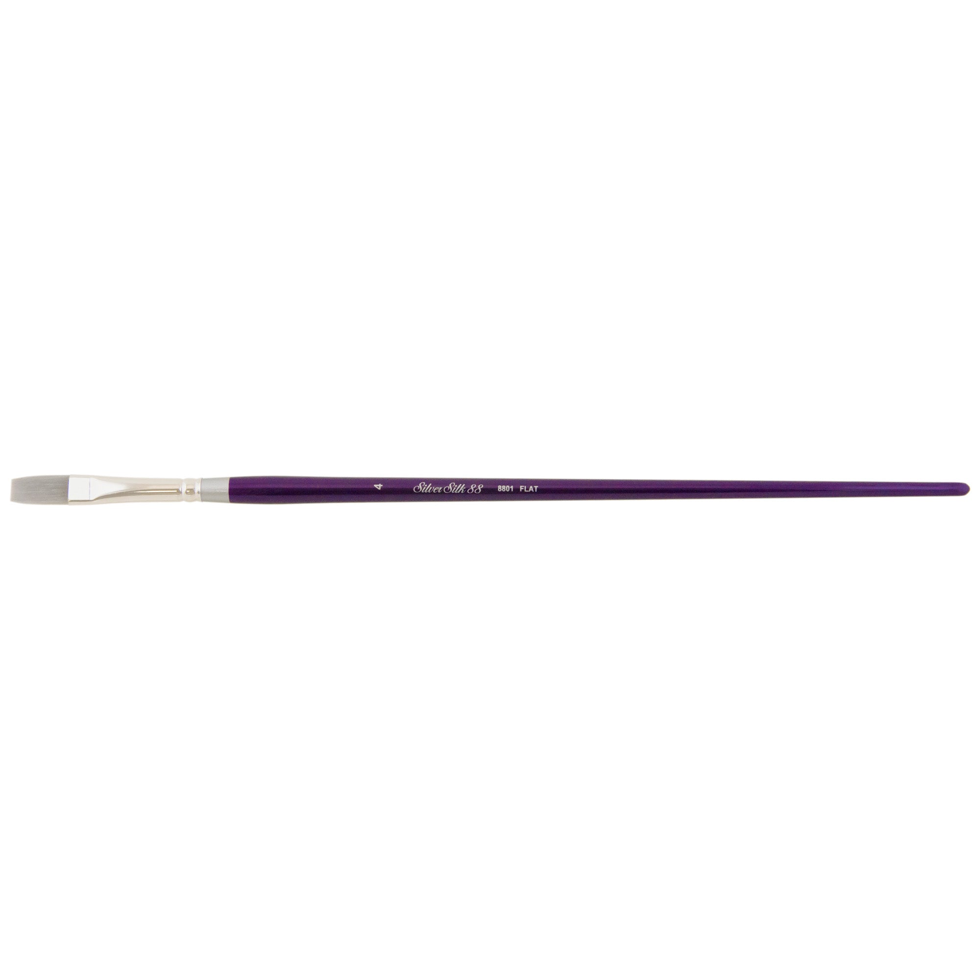 Silver Silk 88® Flat Shader Paintbrush | Long Handle | 8801