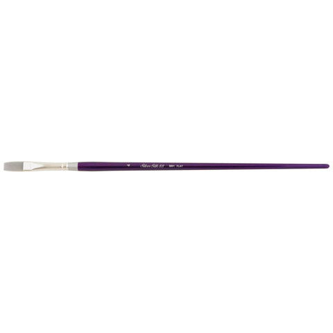 Silver Silk 88® Flat Shader Paintbrush | Long Handle | 8801