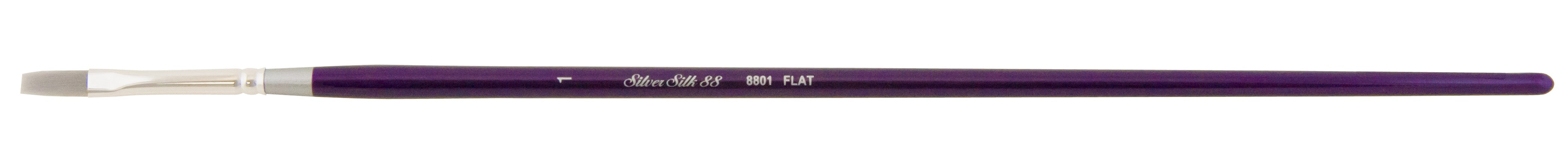 Silver Silk 88® Flat Shader Paintbrush | Long Handle | 8801 - Size 1