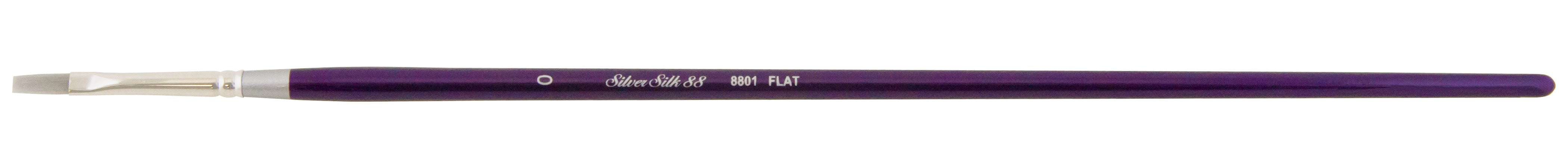 Silver Silk 88® Flat Shader Paintbrush | Long Handle | 8801 - Size