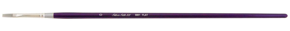Silver Silk 88® Flat Shader Paintbrush | Long Handle | 8801 - Size