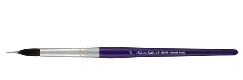 Silver Silk 88® Silver Needle Point Liner Paintbrush | Short Handle | 8854 - Size 12