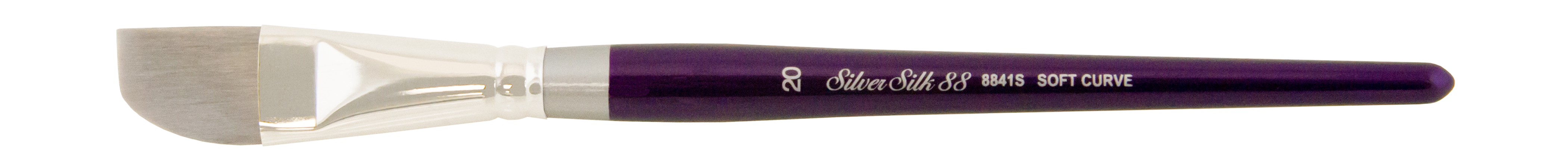Silver Silk 88® Soft Curve Paintbrush | Short Handle | 8841S - Size 20