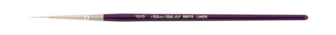 Silver Silk 88® Silver Synthetic Script Liner Paintbrush | Short Handle | 8807S - Size 10/0