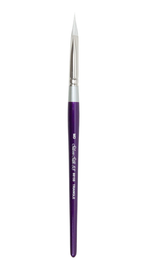 Silver Silk 88® Triangle Paintbrush | Size MD | Short Handle