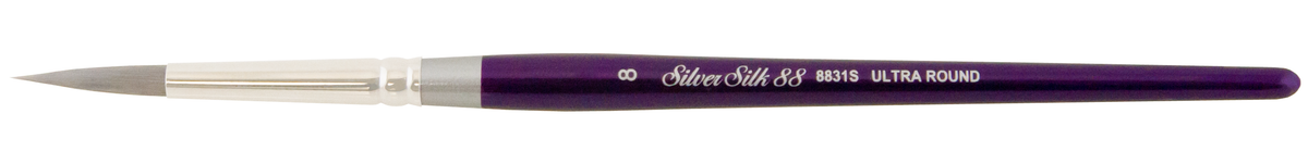 Silver Silk 88® Ultra Round Paintbrush | Short Handle | 8831S - Size 8