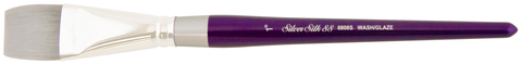 Silver Silk 88® Wash/Glaze Paintbrush | Short Handle | 8808S - Size 1 Inch