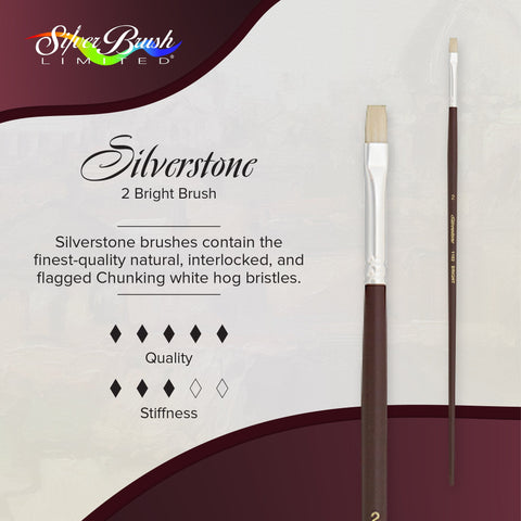 Silverstone® Bright Paintbrush | Long Handle | 1102