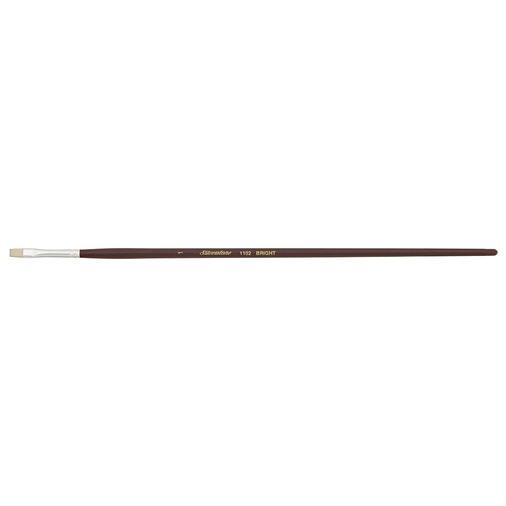 Silverstone® Bright Paintbrush | Long Handle | 1102 - Size 1