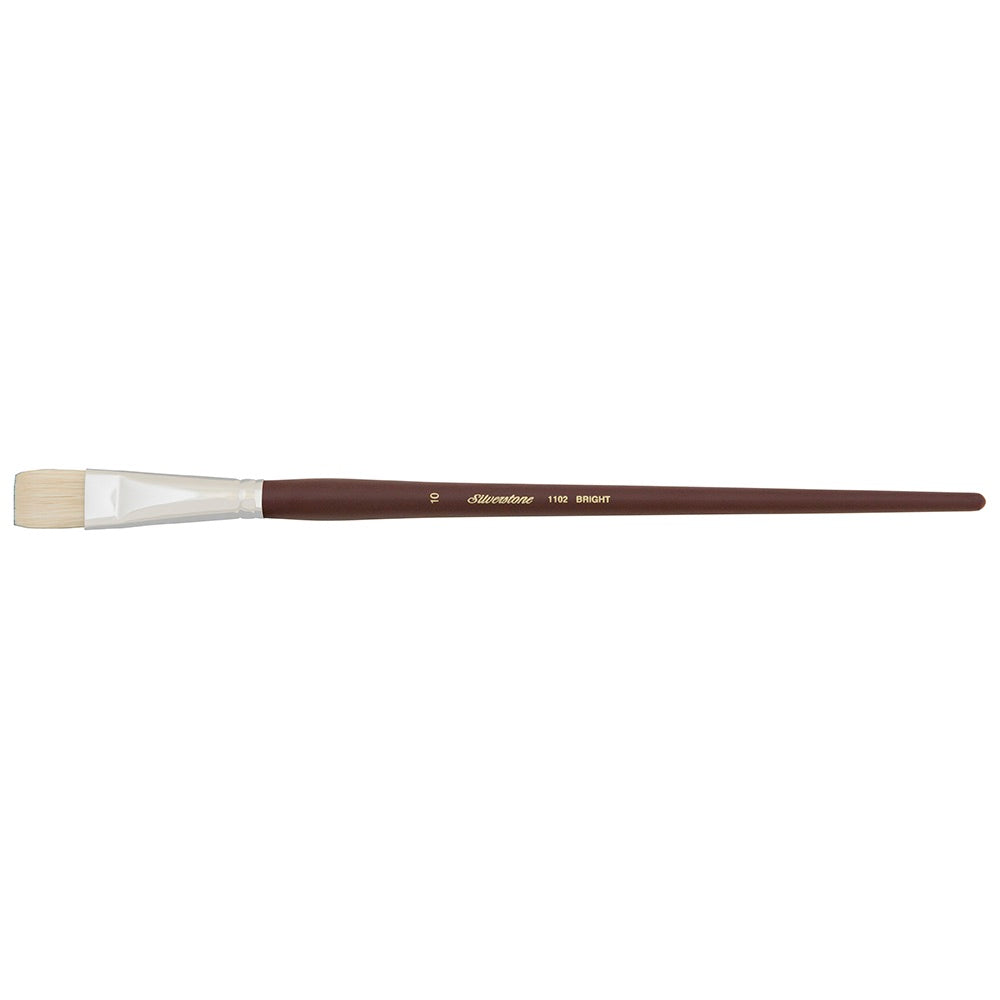 Silverstone® Bright Paintbrush | Long Handle | 1102 - Size 10